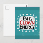 Carte postale Big Clown Energy (Devant / Derrière)
