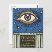 Carte Postale Big Eye Thanks, modifier le texte (Devant / Derrière)