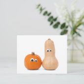 Carte postale Big Eyed Citrouille et Squash (Debout devant)