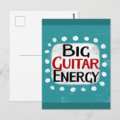 Carte postale Big Guitare Energy (Devant / Derrière)