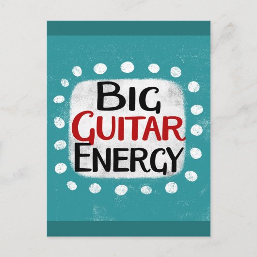 Carte postale Big Guitare Energy (Devant)