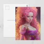 Carte postale Big Hair Woman (Devant / Derrière)