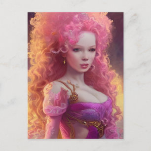 Carte postale Big Hair Woman