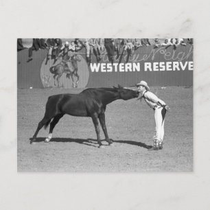 Carte Postale Big Horse Kiss, 1940