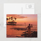 Carte Postale Big Island, Hawaii. Coucher du soleil, Big Island  (Devant / Derrière)