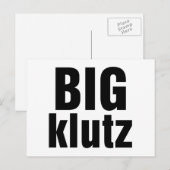 Carte Postale Big Klutz (Devant / Derrière)