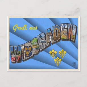 Carte postale Big Letter Wiesbaden