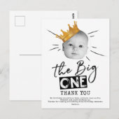 Carte Postale Big One Premier anniversaire Merci photo (Devant / Derrière)