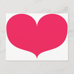 Carte postale Big Pink Heart Valentine's Day