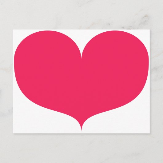 Carte postale Big Pink Heart Valentine's Day (Devant)