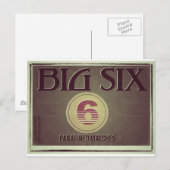 Carte Postale Big Six Vieux Étiquette (Devant / Derrière)