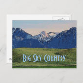 Carte postale Big Sky Country (Devant / Derrière)
