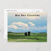 Carte postale Big Sky Country (Devant / Derrière)