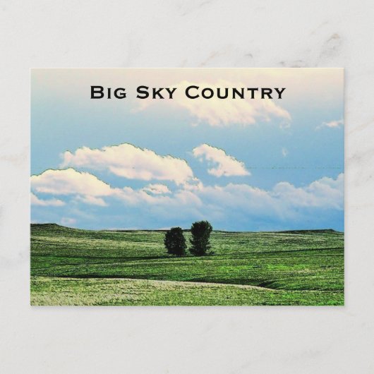 Carte postale Big Sky Country (Devant)