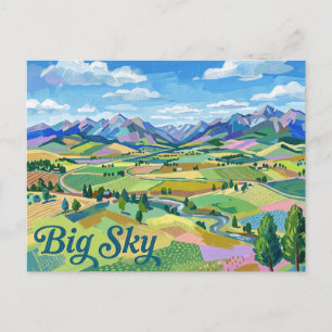 Carte Postale Big Sky Montana