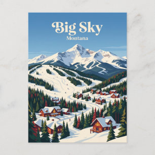 Carte Postale Big Sky Montana, États-Unis