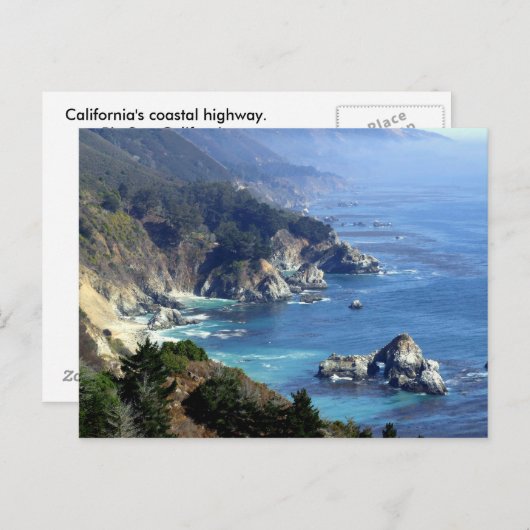 Carte postale Big Sur (Devant / Derrière)