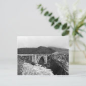 Carte postale Big Sur Bridge noir et blanc (Debout devant)