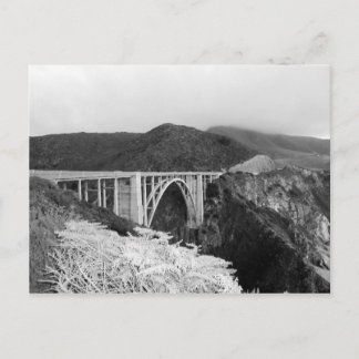 Carte postale Big Sur Bridge noir et blanc