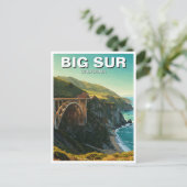 Carte Postale Big Sur California Bixby Bridge Travel (Debout devant)