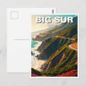 Carte Postale Big Sur California Central Coast Travel (Devant / Derrière)