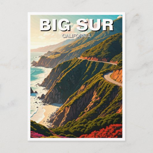 Carte Postale Big Sur California Central Coast Travel (Devant)
