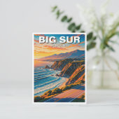 Carte Postale Big Sur California Central Coast Voyage Sunset (Debout devant)