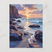 Carte Postale Big Sur, California Coast Painting (Devant)