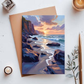 Carte Postale Big Sur, California Coast Painting