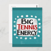 Carte postale Big Tennis Energy (Devant / Derrière)
