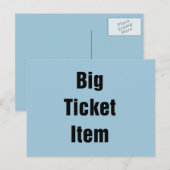 Carte Postale Big Ticket Item (Devant / Derrière)