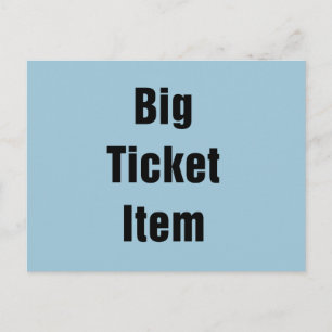 Carte Postale Big Ticket Item