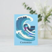 Carte Postale Big Wave Surfer Thunder_Cove (Debout devant)