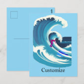 Carte Postale Big Wave Surfer Thunder_Cove (Devant / Derrière)