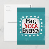 Carte postale Big Yoga Energy (Devant / Derrière)