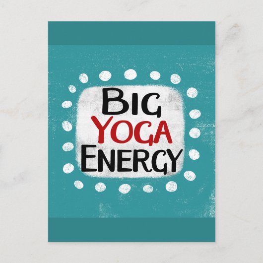 Carte postale Big Yoga Energy (Devant)