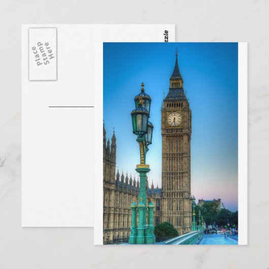 Carte Postale BigBen (Devant / Derrière)