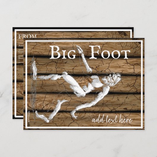Carte postale Bigfoot (Devant / Derrière)