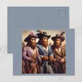 Carte Postale Bigfoot 3 mousquetaires (Devant / Derrière)