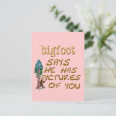 Carte Postale Bigfoot A Des Photos (Debout devant)