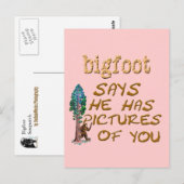 Carte Postale Bigfoot A Des Photos (Devant / Derrière)