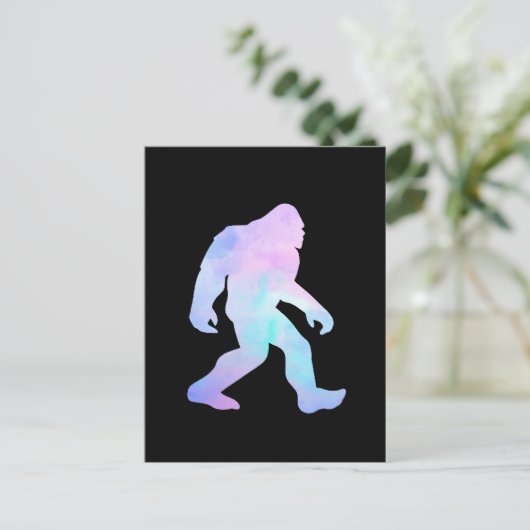 Carte Postale Bigfoot aquarelle (Debout devant)