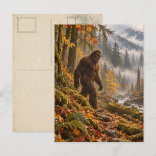 Carte postale Bigfoot Brume d'Automne