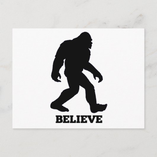 Carte Postale Bigfoot CROIRE Sasquatch (Devant)