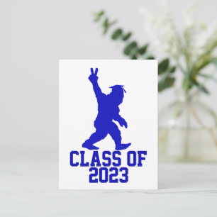 Carte Postale Bigfoot Drôle Promotion 2023 - Remise des diplômes