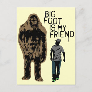 Carte Postale Bigfoot est mon ami