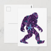 CARTE POSTALE BIGFOOT FLORAL (Devant / Derrière)