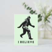 Carte Postale Bigfoot Je Crois Du Texte Personnalisable (Debout devant)