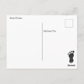 Carte Postale Bigfoot Je Dis Salut (Dos)