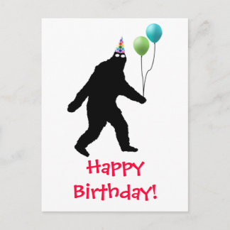 Carte Postale Bigfoot Joyeux Anniversaire !